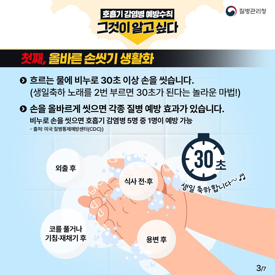 호흡기 감염병 예방수칙 그것이 알고싶다 호흡기 감염병 예방을 위한 5대 예방수칙_3