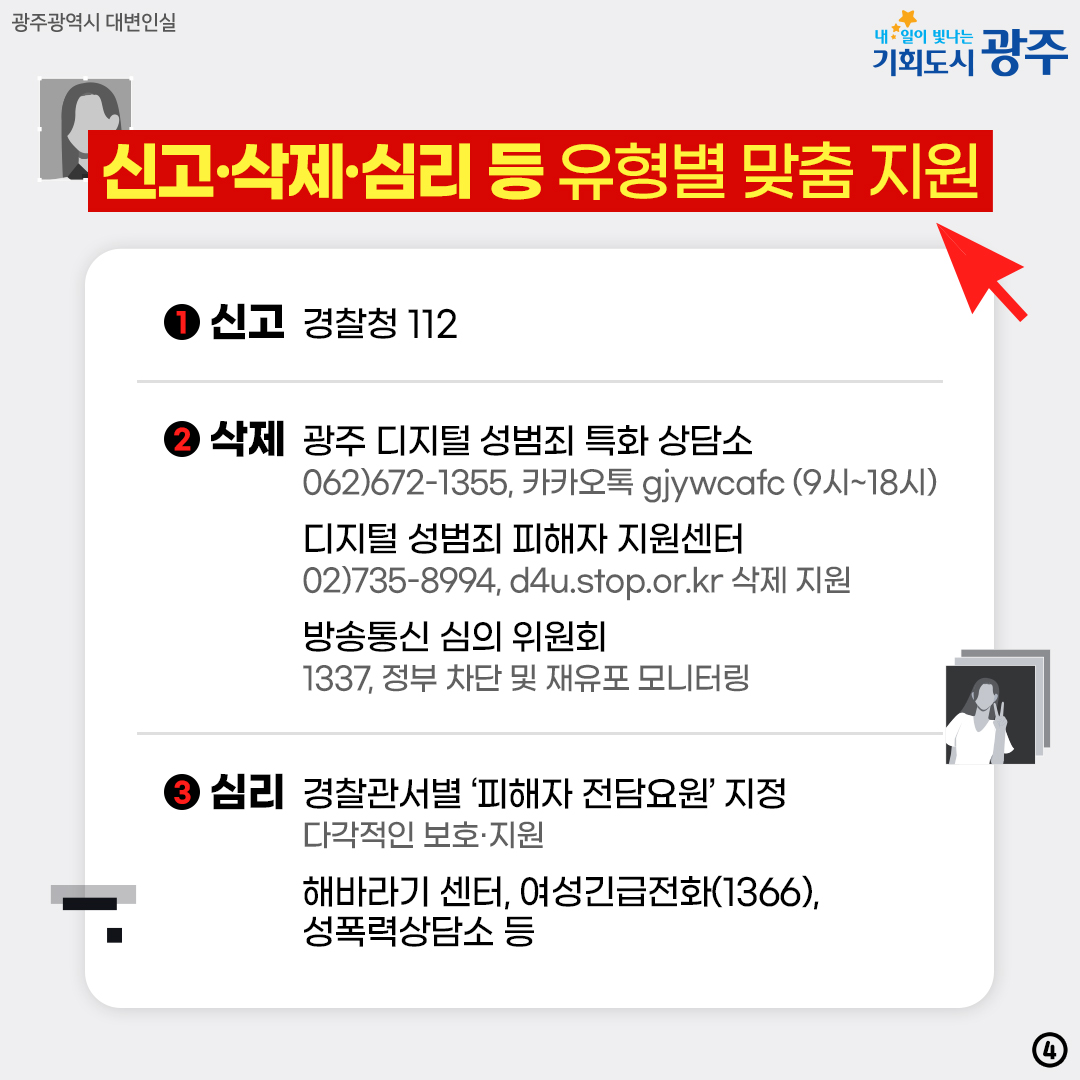 딥페이크 OUT 딥페이크는 범죄입니다 광주 지역 딥페이크 근절을 위해 함께 합니다_4