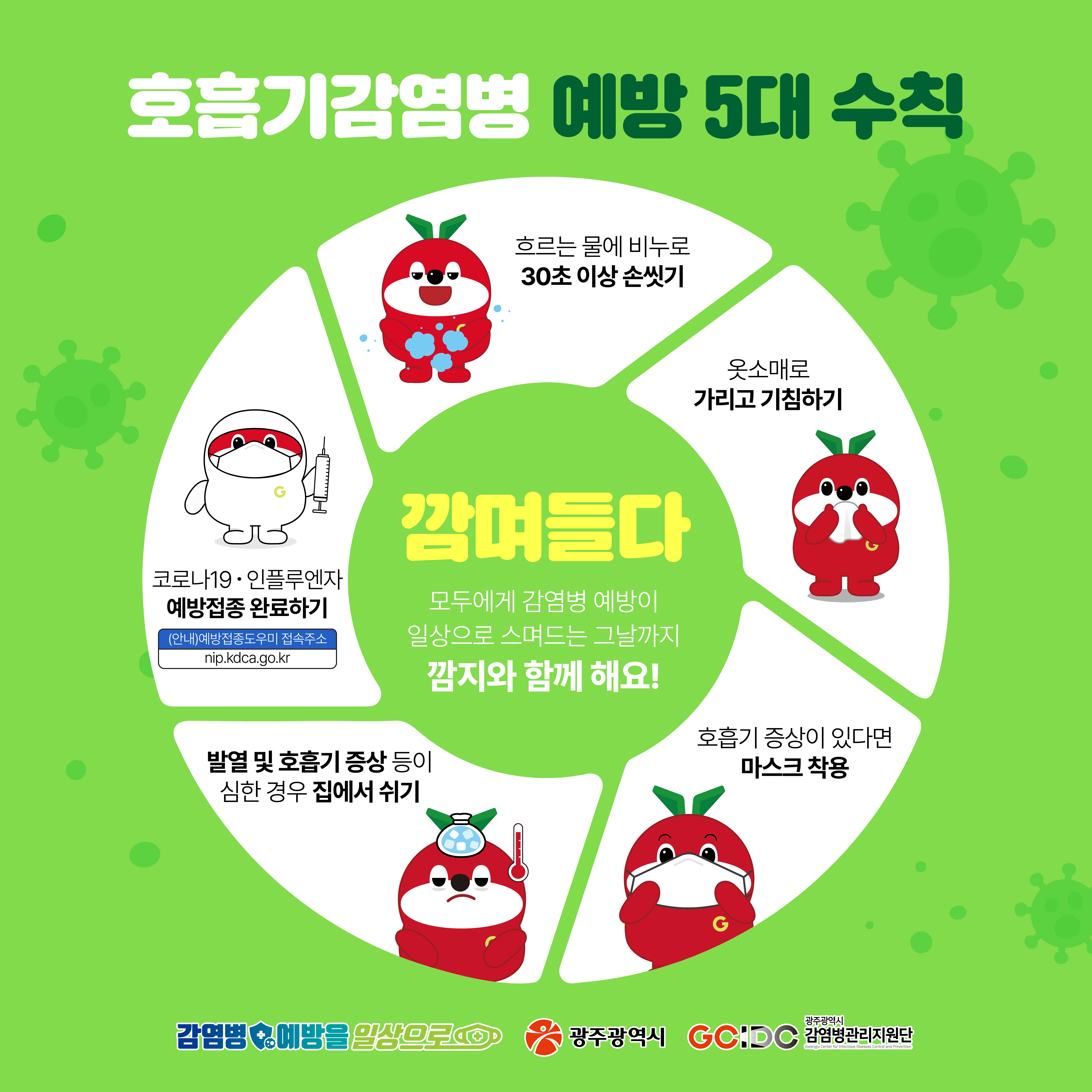 지속되는 호흡기 감염병, 일상에서도 호흡기 감염병 예방수칙을 지켜줘_6