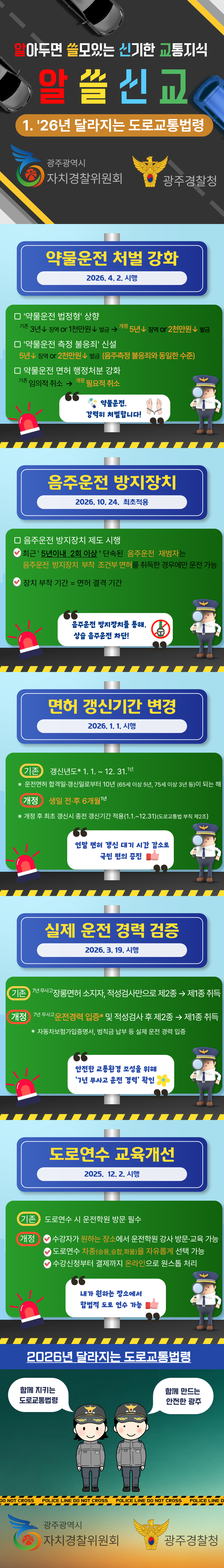 2026년도 알쓸신교 1편('26년 달라지는 도로교통법령)