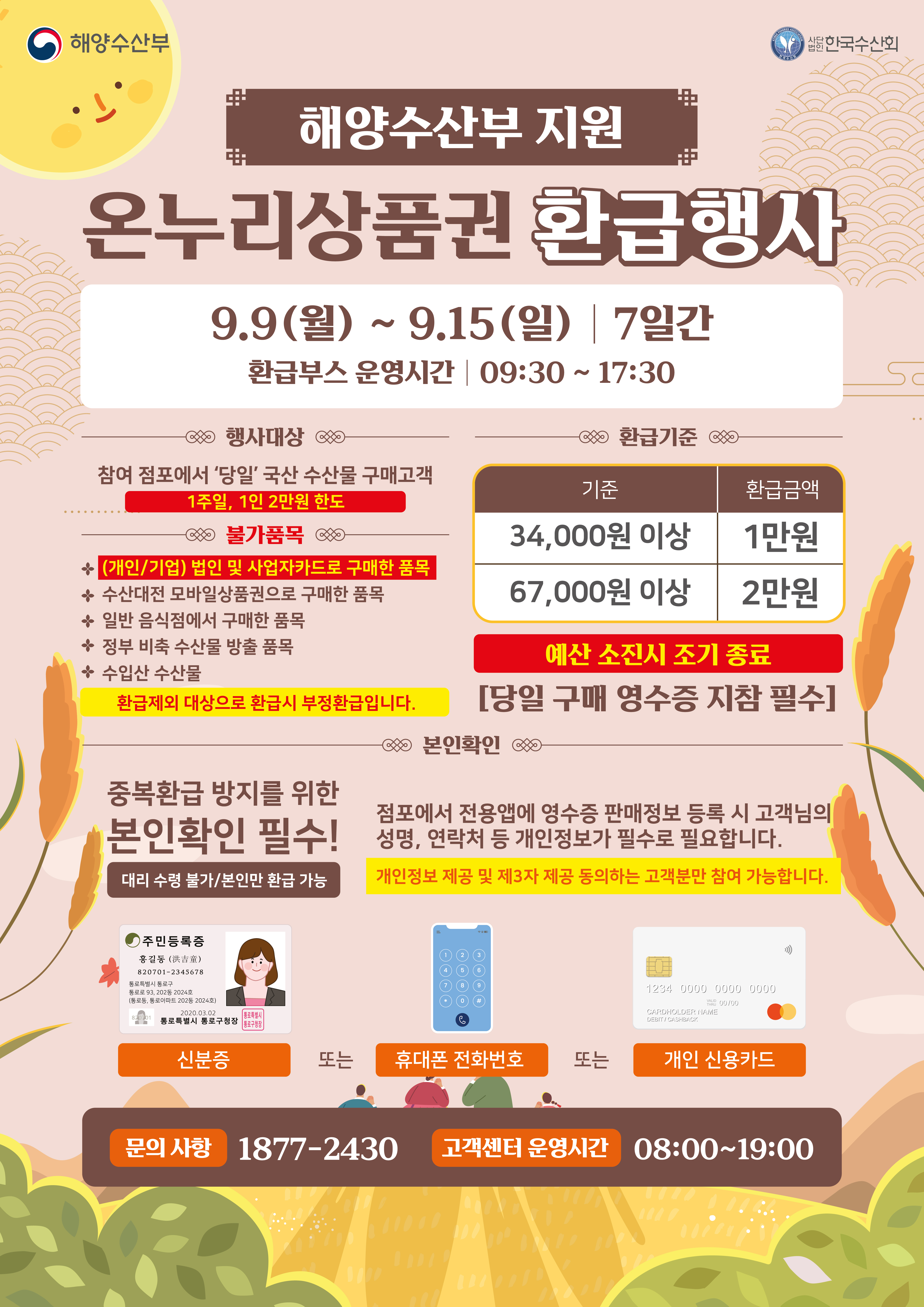 광주시 “국산수산물 사고 30% 환급받으세요”