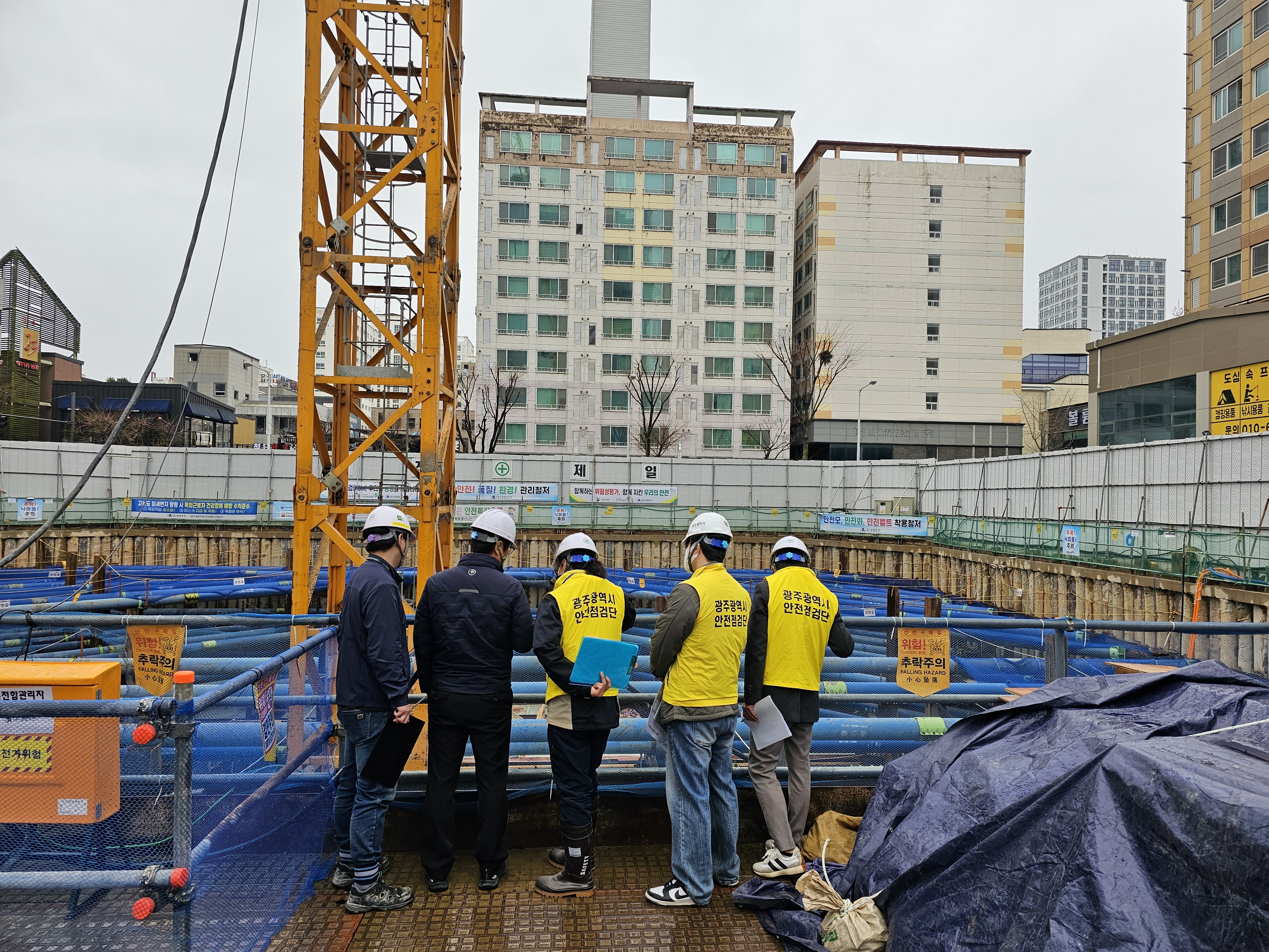 광주시, 타워크레인·추락 사고예방 긴급 안전점검