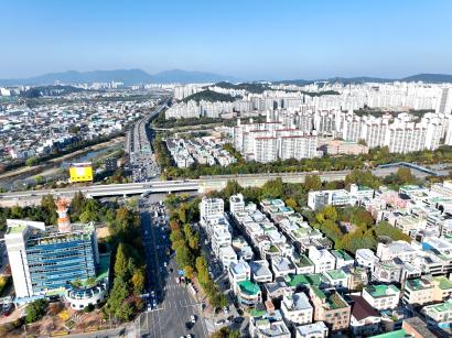 상무지구 무진대로, 빛고을대로, 계수교차로, 버들고가도로