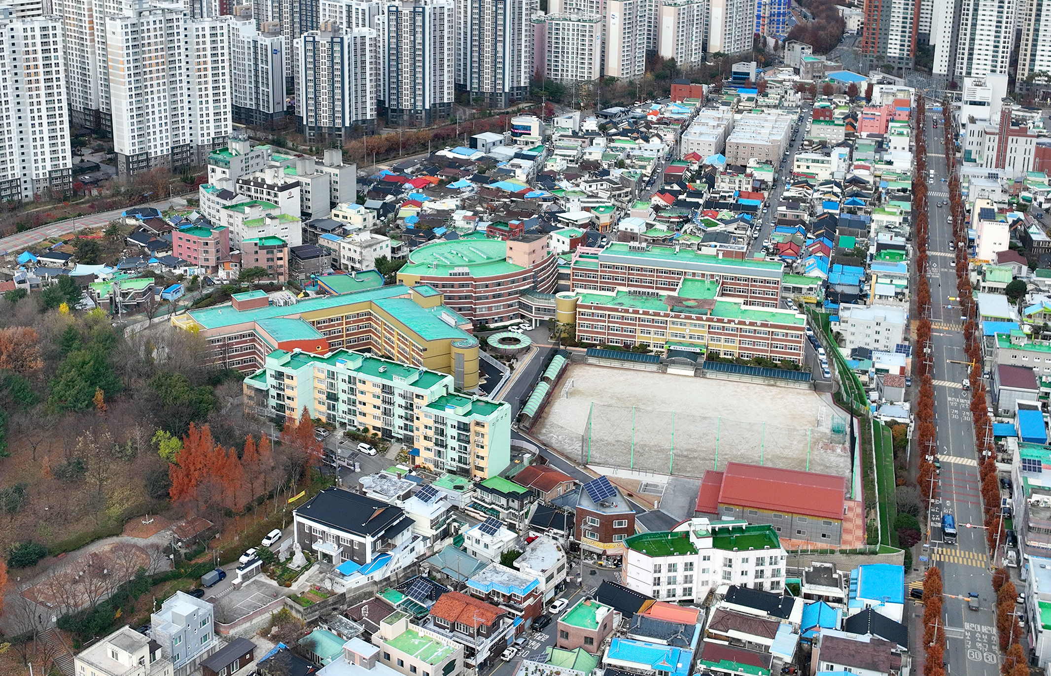 광주산수초등학교, 광주충장중학교