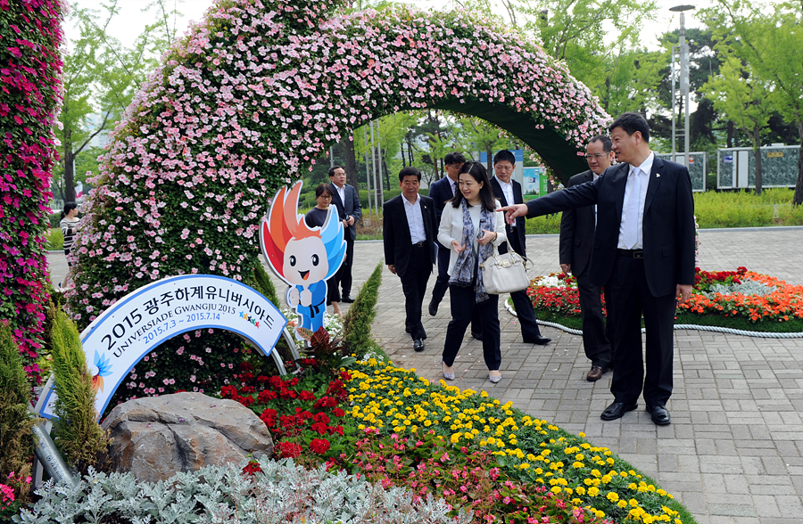 중국 광저우시장 일행 광저우로 방문