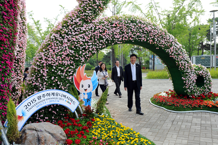 중국 광저우시장 일행 광저우로 방문