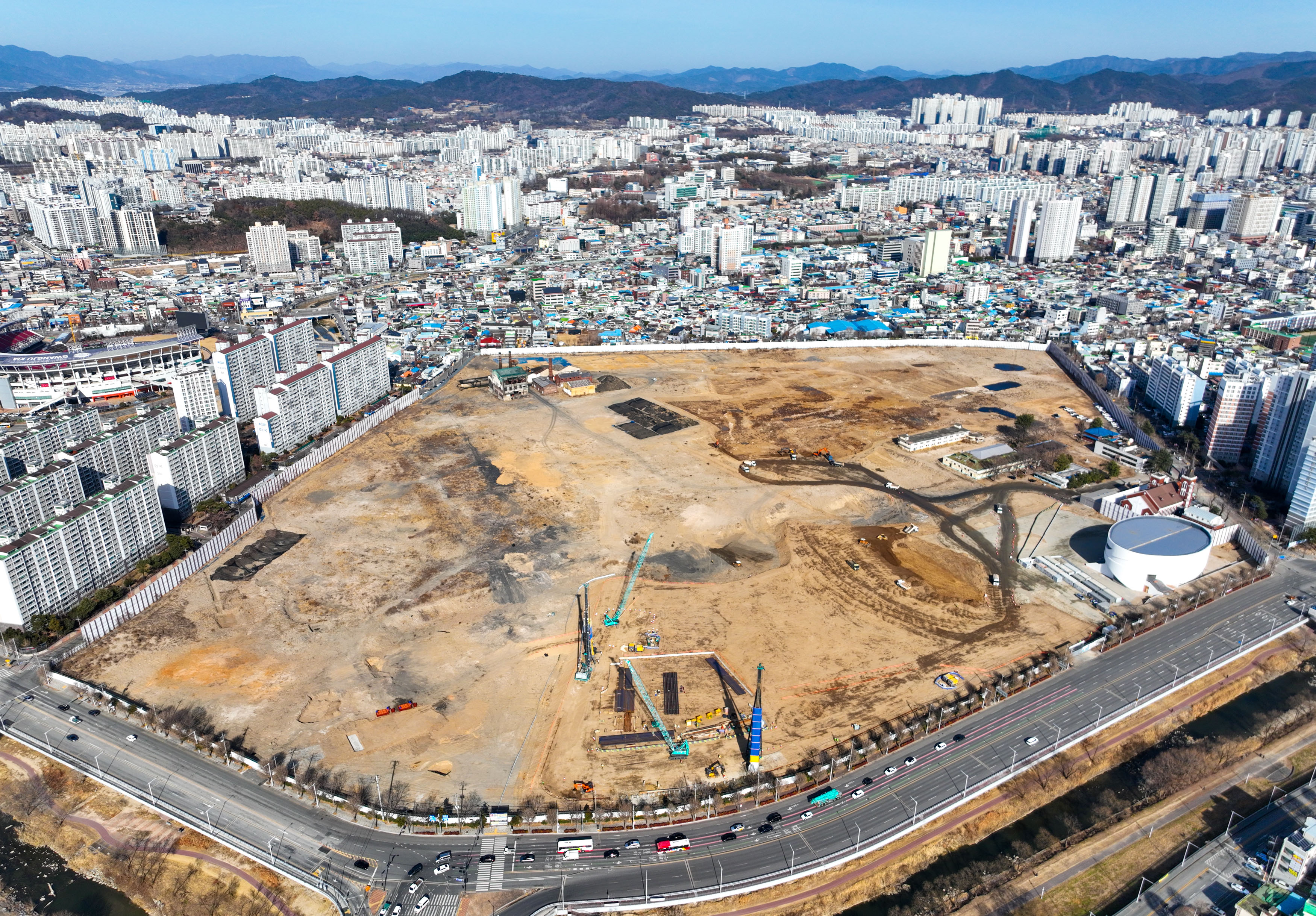 광주 더현대 복합쇼핑몰 전경(전남방직)