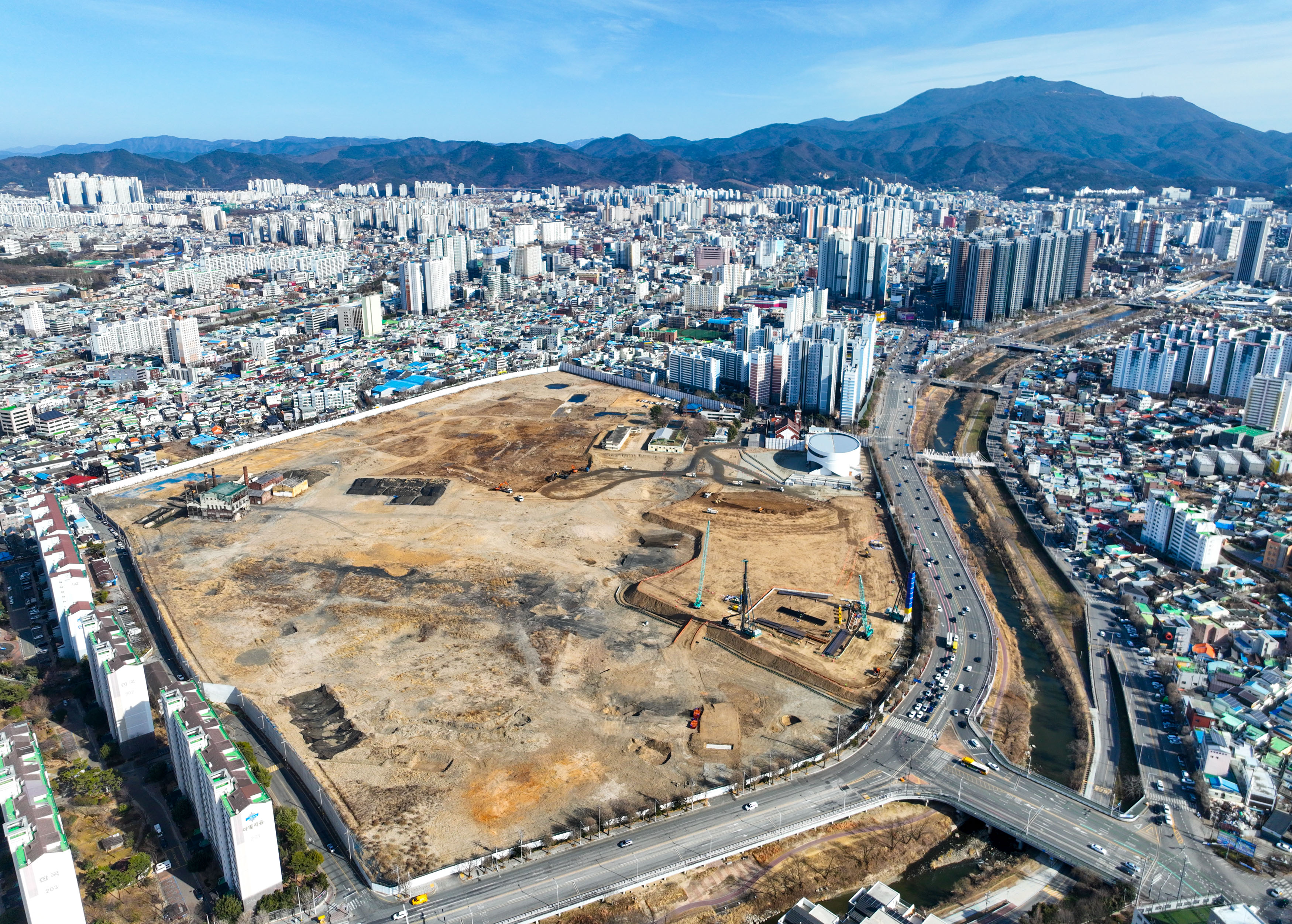 광주 더현대 복합쇼핑몰 전경(전남방직)