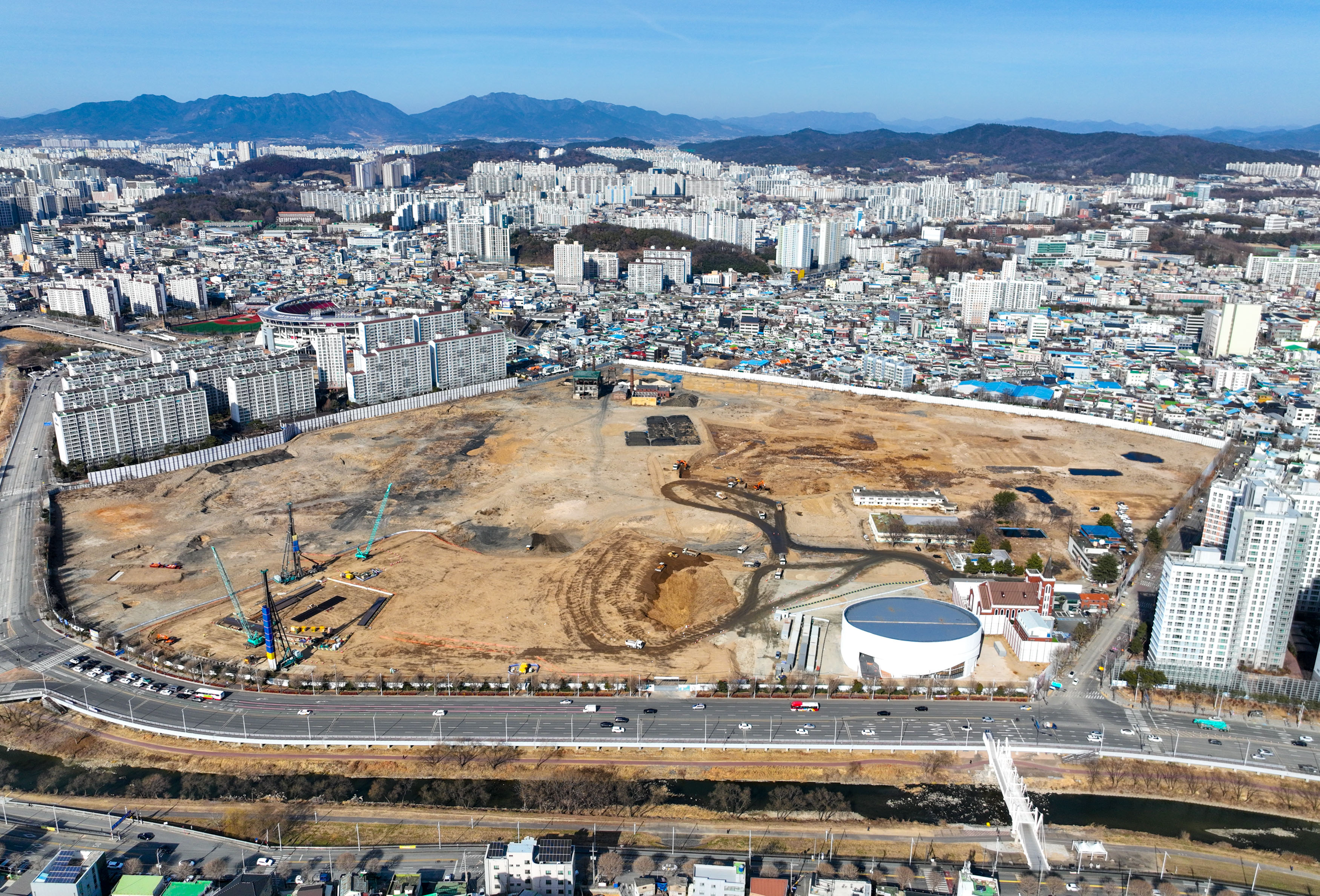 광주 더현대 복합쇼핑몰 전경(전남방직)