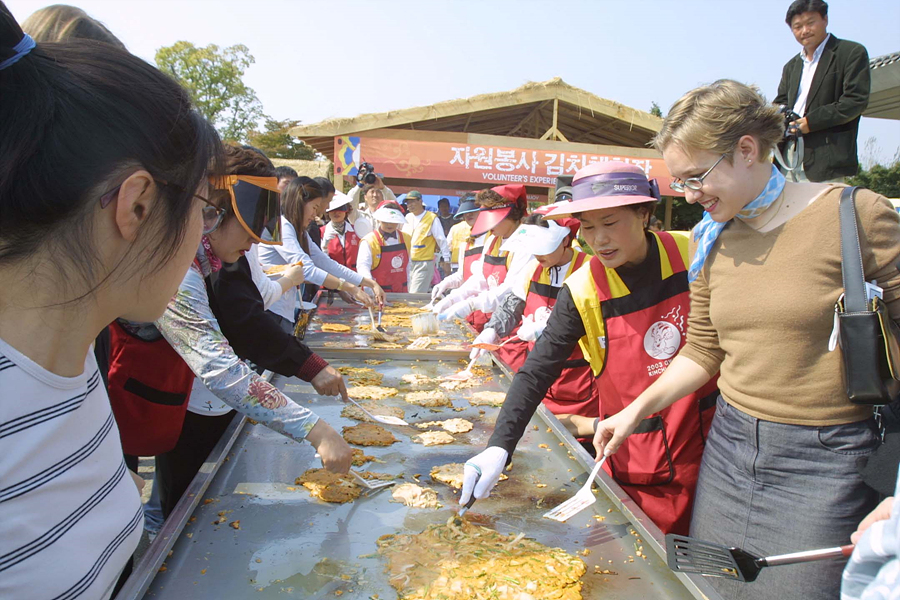 제10회 광주김치대축제 김치부침