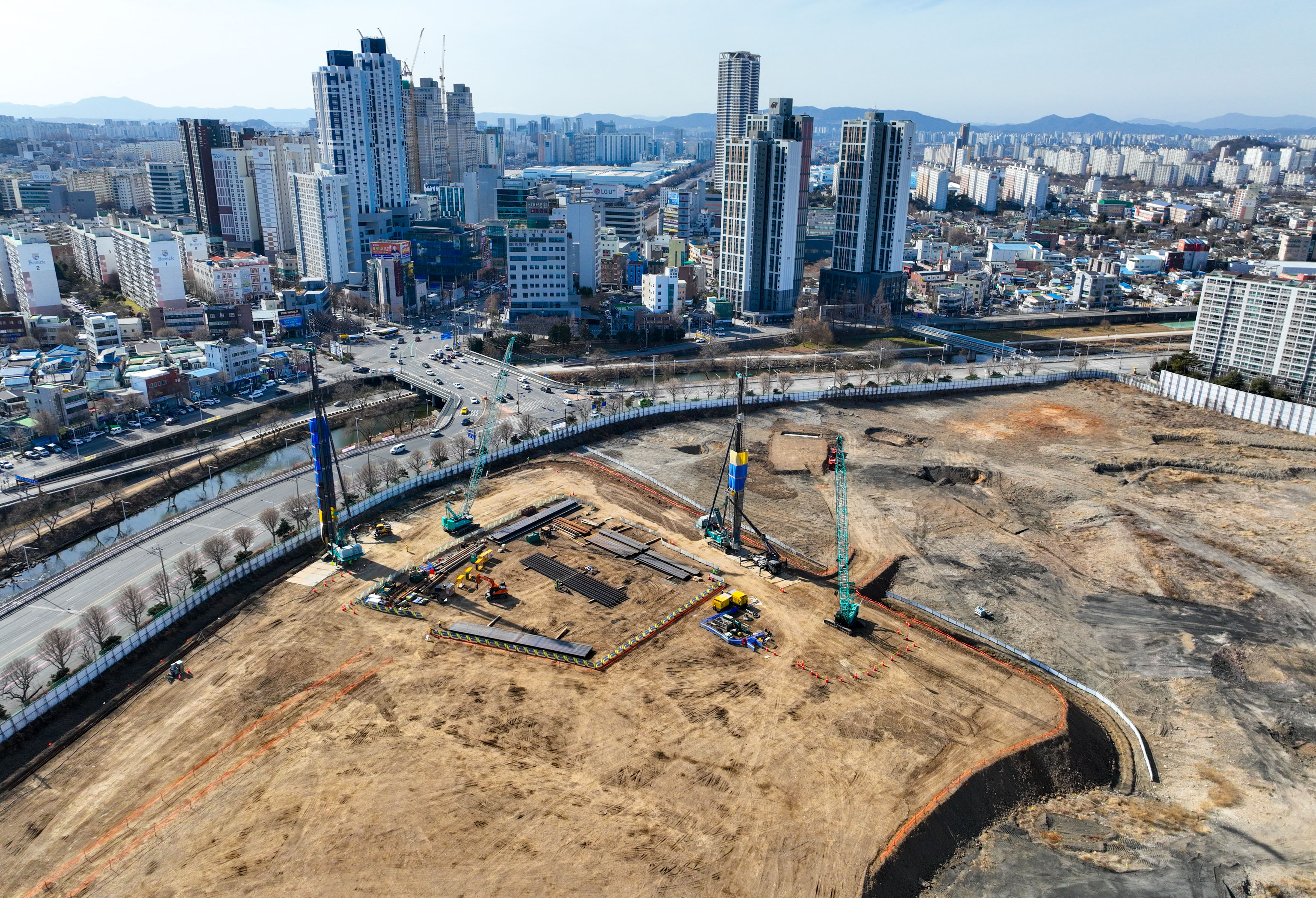광주 더현대 복합쇼핑몰 전경(전남방직)