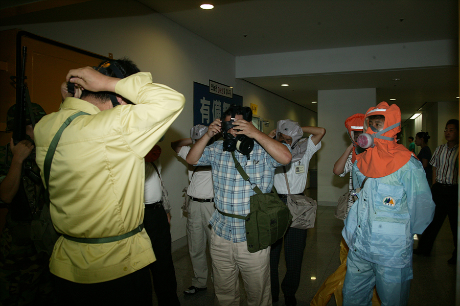 2005 을지훈련 독가스 오염환자 인체제독 시연